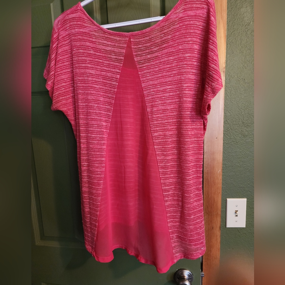 Women's Maurice Sheer Pink Overshirt size L